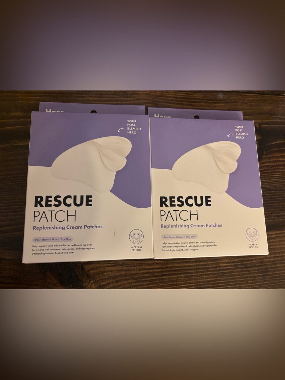 Rescue Patch Replenishing Cream Patches - Lavender/White